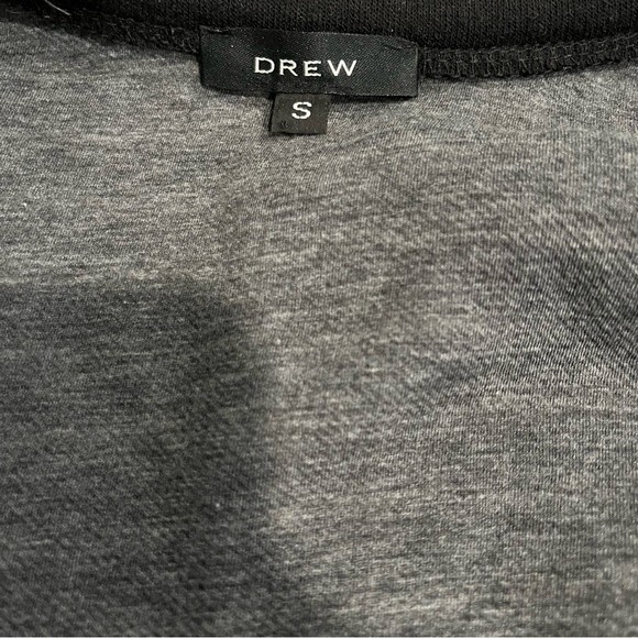 Drew Black & Ivory Striped Zip-Front Cardigan Sweater Size Small - Picture 9 of 10